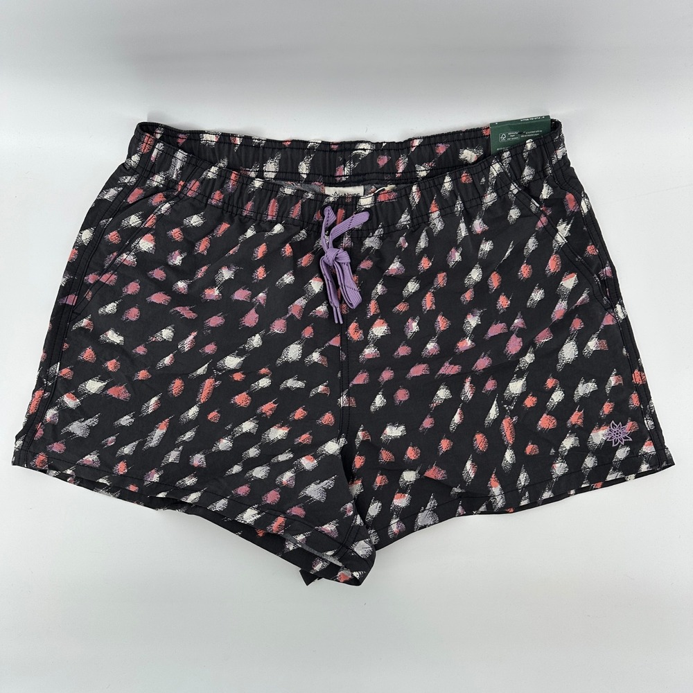 Alpine Design Womens 3" Nylon Pull-On Shorts Speckled Night Black ADW24803P S